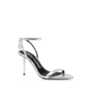Sandales à talons hauts en cuir nappa laminé