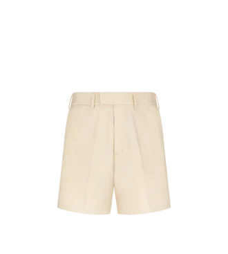 Short ajusté en coton brossé