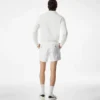 Short ajusté en satin de coton