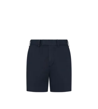 Short ajusté en twill de coton stretch