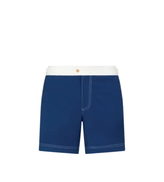 Short de bain contrasté en nylon