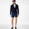 Short de bain contrasté en nylon