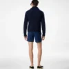 Short de bain contrasté en nylon