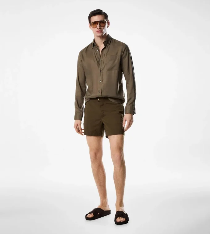 Short de bain en nylon