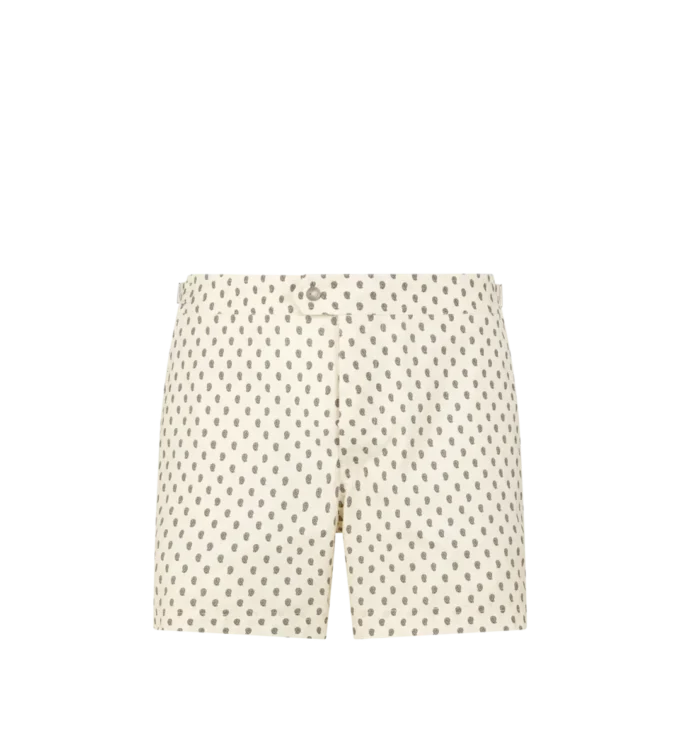 Short de bain en nylon à imprimé cachemire Short de bain en nylon à imprimé cachemire