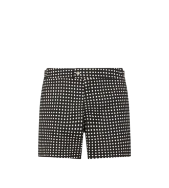 Short de bain en nylon à imprimé à pois moyens