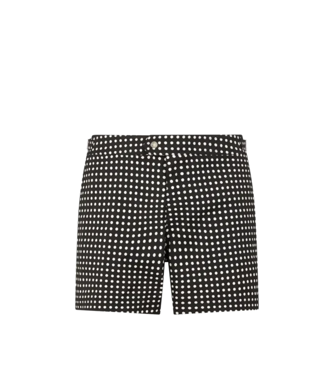 Short de bain en nylon à imprimé à pois moyens Short de bain en nylon à imprimé à pois moyens