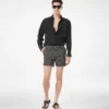 Short de bain en nylon à imprimé à pois moyens Short de bain en nylon à imprimé à pois moyens