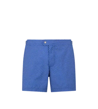 Short de bain en nylon à petits pois