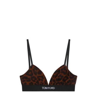 Soutien-gorge Modal Signature à imprimé léopard réfléchissant
