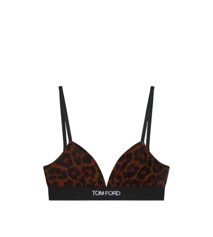 Soutien-gorge Modal Signature à imprimé léopard réfléchissant Soutien-gorge Modal Signature à imprimé léopard réfléchissant