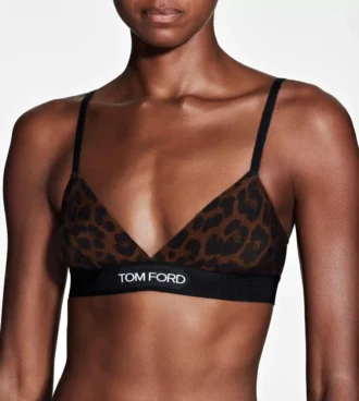 Soutien-gorge Modal Signature à imprimé léopard réfléchissant