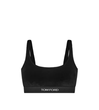 Soutien-gorge signature en velours extensible brillant