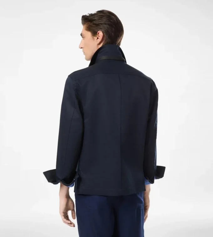 Surchemise double en sergé de coton