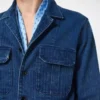 Surchemise en denim à chevrons Surchemise en denim à chevrons