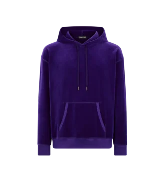 Sweat à capuche en velours