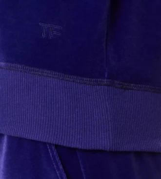 Sweat à capuche en velours