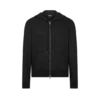 Sweat à capuche zippé en cachemire