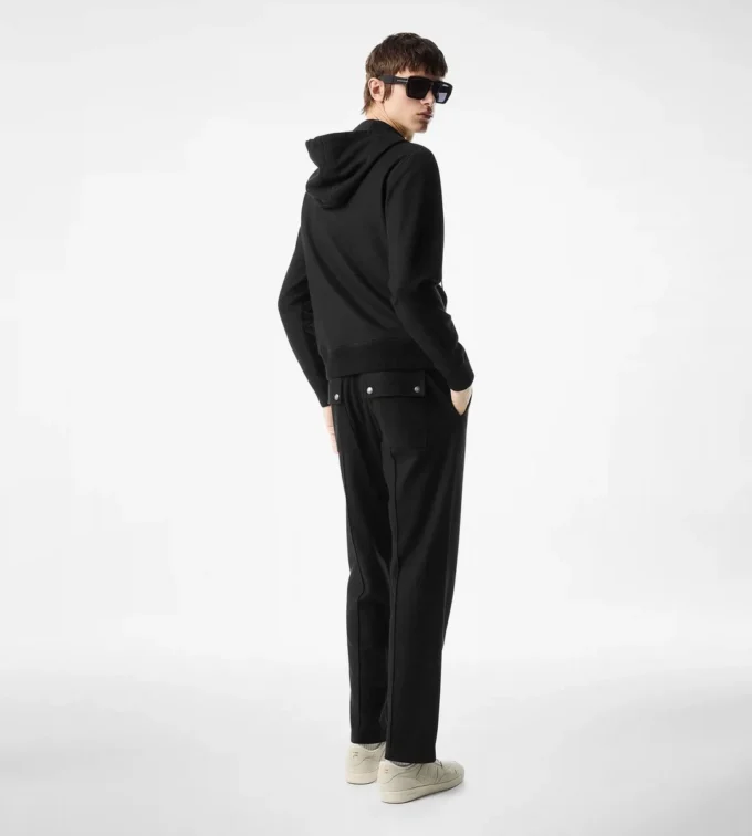 Sweat à capuche zippé en cachemire