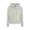 Sweat à capuche zippé en tissu éponge