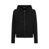 Sweat à capuche zippé teint en pièce