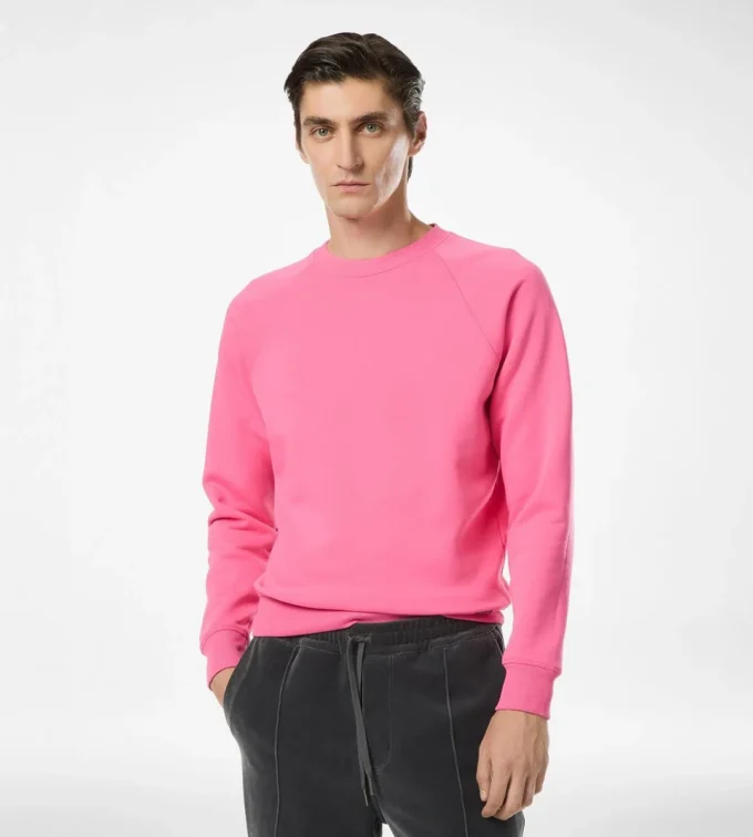 Sweat-shirt à col rond en coton biologique Sweat-shirt à col rond en coton biologique