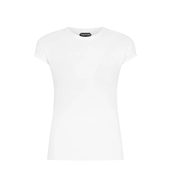 T-shirt ajusté en jersey de coton T-shirt ajusté en jersey de coton