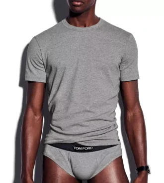 T-shirt à col rond en coton