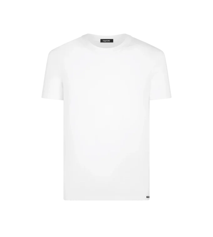 T-shirt à col rond en coton modal
