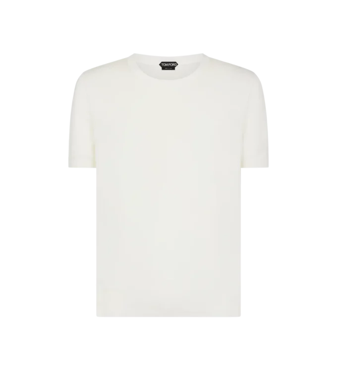 T-shirt à col rond en pur coton T-shirt à col rond en pur coton