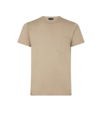 T-shirt à col rond en pur coton
