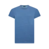 T-shirt à col rond teint à l&rsquo;indigo