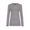 T-shirt à manches longues rayé avec logo TF brodé ton sur ton
