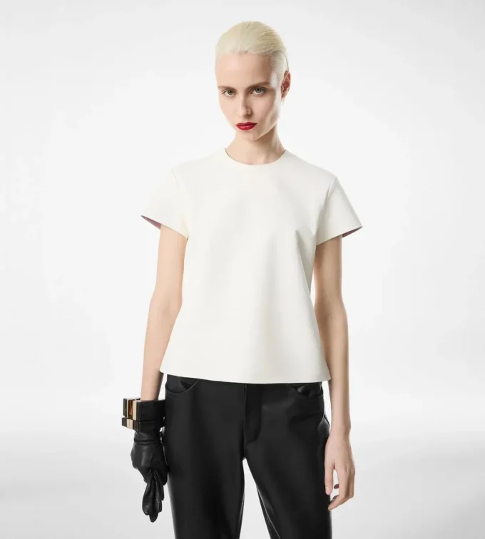 T-shirt Nappa Lux et Washed Duchesse