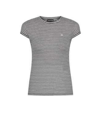 T-shirt rayé avec logo TF brodé ton sur ton