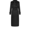 Trench-coat avec sous-col en cuir Trench-coat avec sous-col en cuir