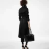 Trench-coat avec sous-col en cuir Trench-coat avec sous-col en cuir
