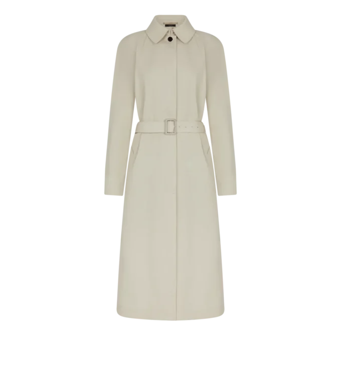 Trench-coat en gabardine de coton et soie Trench-coat en gabardine de coton et soie