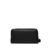 Trousse de toilette double fermeture éclair en cuir grainé
