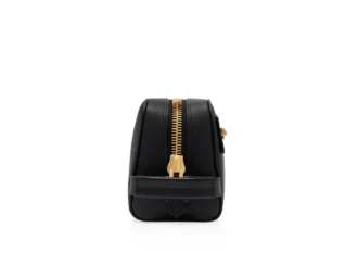 Trousse de toilette en cuir grainé