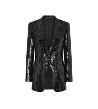 Veste Bianca à revers en pointe et boutonnage simple