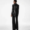 Veste Bianca à revers en pointe et boutonnage simple