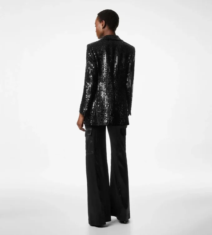 Veste Bianca à revers en pointe et boutonnage simple