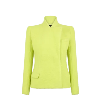 Veste cache-cœur en tweed mélangé laine, cachemire et soie à paillettes