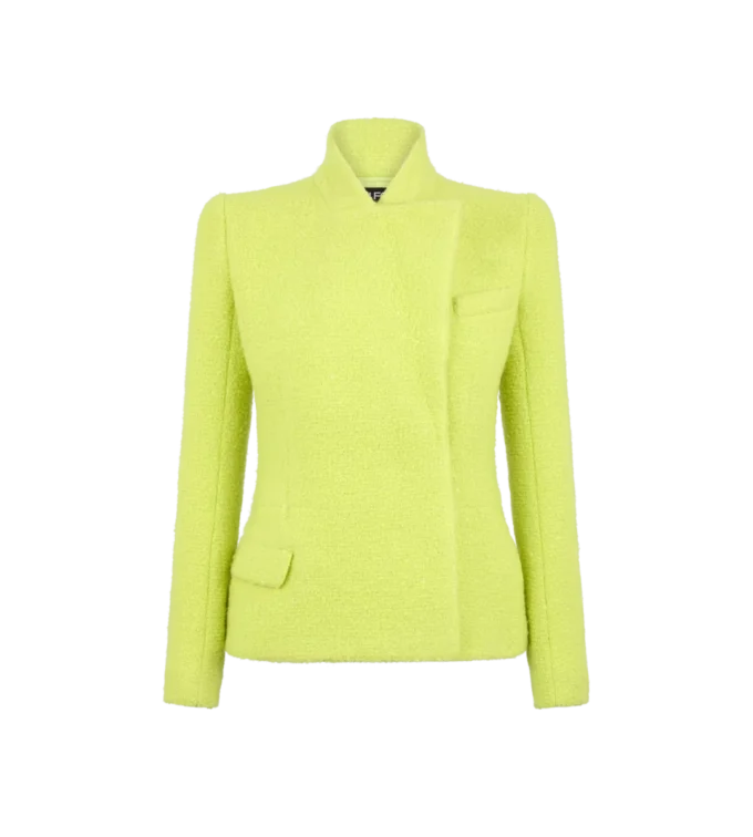 Veste cache-cœur en tweed mélangé laine, cachemire et soie à paillettes Veste cache-cœur en tweed mélangé laine, cachemire et soie à paillettes