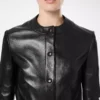 Veste cardigan en cuir nappa Veste cardigan en cuir nappa