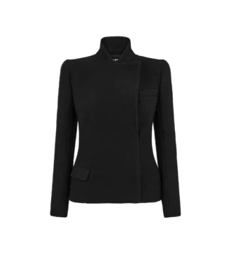 Veste compacte en bouclé stretch