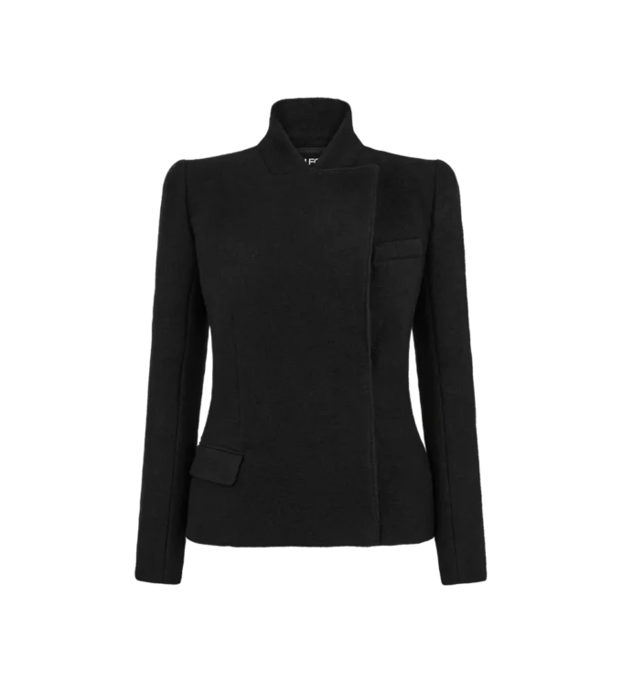 Veste compacte en bouclé stretch Veste compacte en bouclé stretch