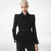 Veste compacte en bouclé stretch Veste compacte en bouclé stretch