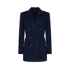 Veste croisée avec sous-col en cuir Veste croisée avec sous-col en cuir